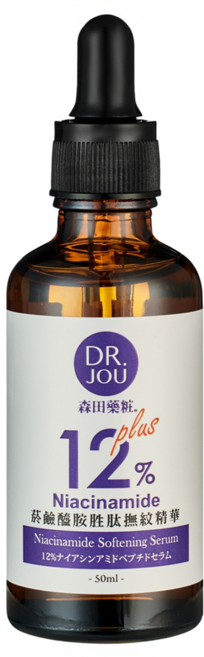 Dr.Morita 森田藥粧 DR.JOU 12%菸鹼醯胺胜肽撫紋精華, 1件, 50ml