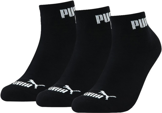 PUMA 經典加厚毛巾底運動短筒襪3件組 EU39~ 42 319140