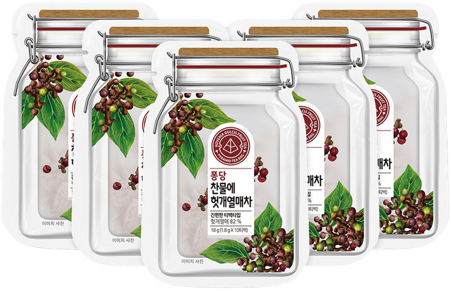 제임스티스푼 퐁당 찬물에 헛개열매차 티백, 1.8g, 5개, 10개입