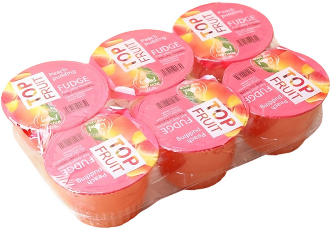탑플룻 복숭아 푸딩 6p, 690g, 1개