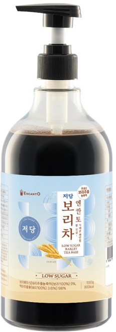 2위 - 엔칸토 저당 진액 액상 보리차 무카페인, 1kg, 1개, 1개입