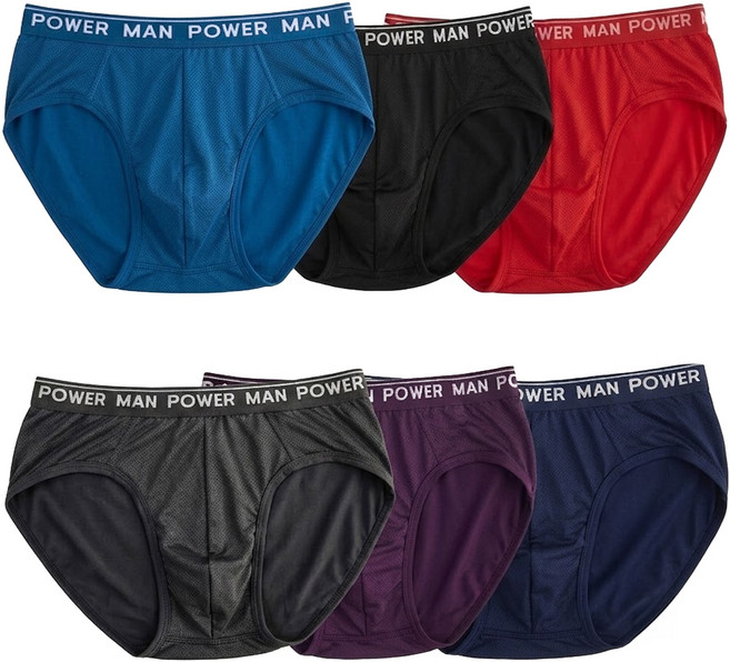 SOFT LIGHT 男款 POWER MAN 沁涼透氣男三角褲6件組 3901