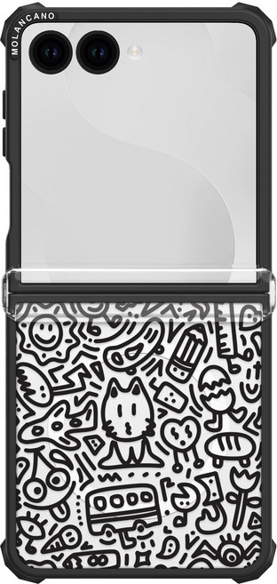 MOLAN CANO Impact MagSafe 透明線條藝術設計手機殼