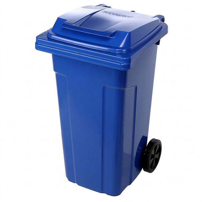 KEYWAY 聯府 環保社區輪式垃圾桶120L PSW120-3, 藍色, 1層