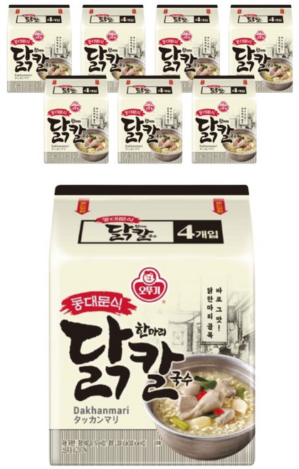 오뚜기 동대문식 닭한마리 칼국수, 460g, 8개