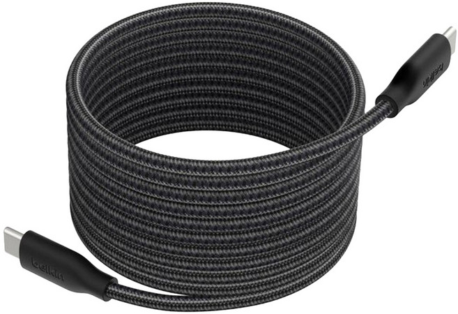 belkin 貝爾金 BoostCharge Pro 磁吸式 USB-C 充電線 240W CAB028qc2MBK, 黑色, 1個, 2m
