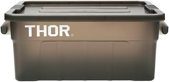 THOR 收納箱 53L, 透黑色, 1個, 1層