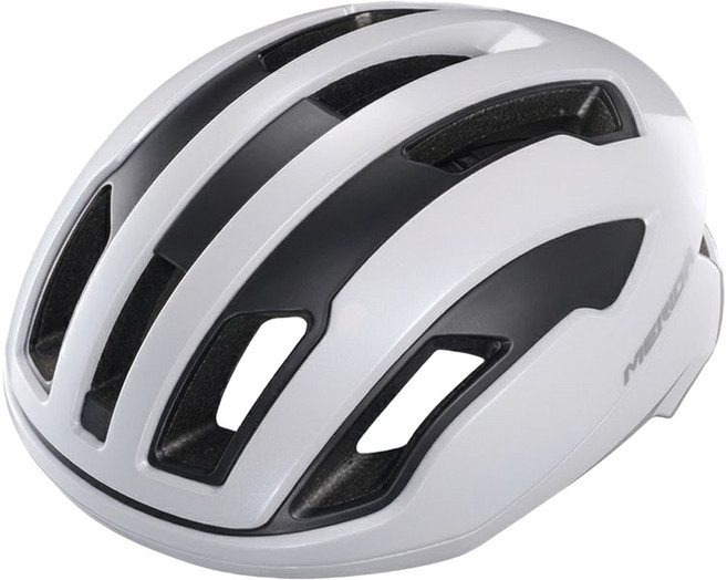 MERIDA 美利達 自行車防護空氣動力安全帽 磁吸扣具 TT-56, 晶雪白, 1個