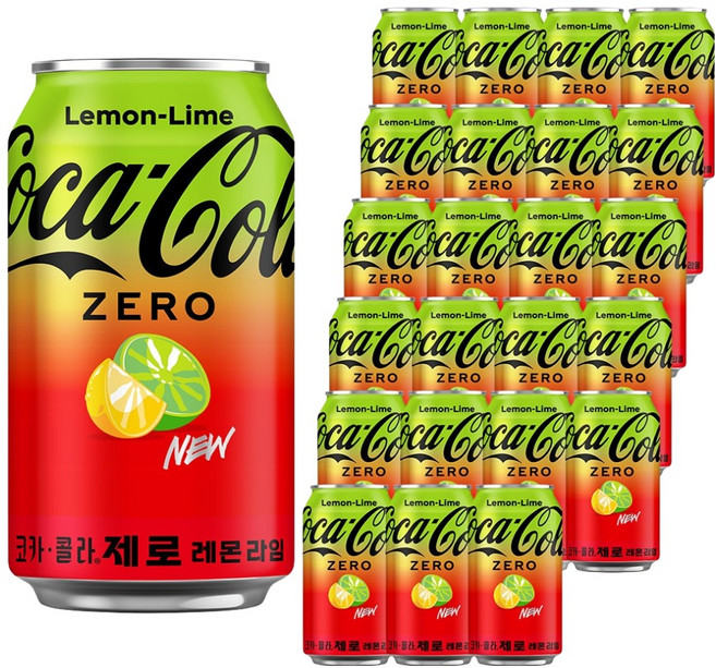 코카콜라 제로 레몬라임, 24개, 350ml