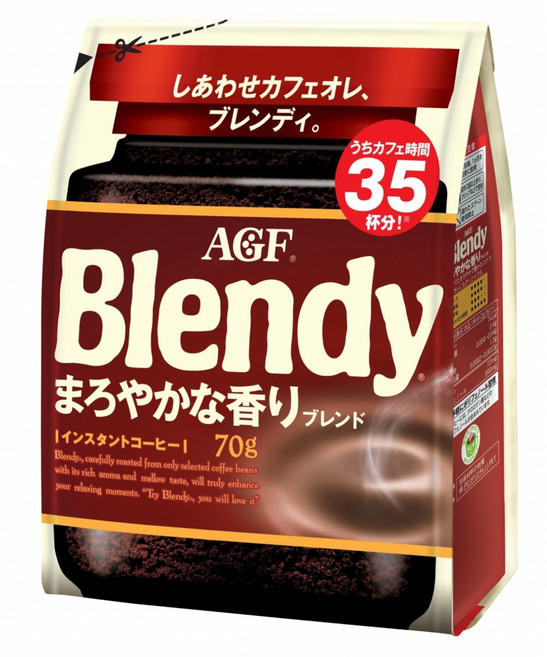 AGF Blendy 柔香即溶咖啡補充包, 70g, 1個, 1個裝