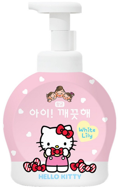3위 - 아이깨끗해 헬로키티 핸드워시 화이트릴리, 1개, 490ml
