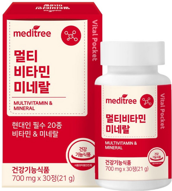 메디트리 바이탈포켓 멀티비타민 미네랄 21g, 1개, 30정