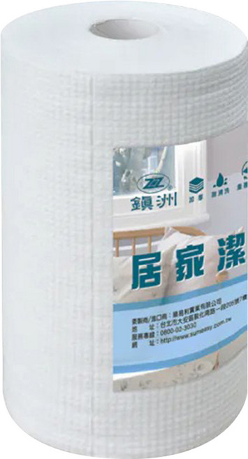 鎮洲 居家潔淨布 100張, 1個, 1捲