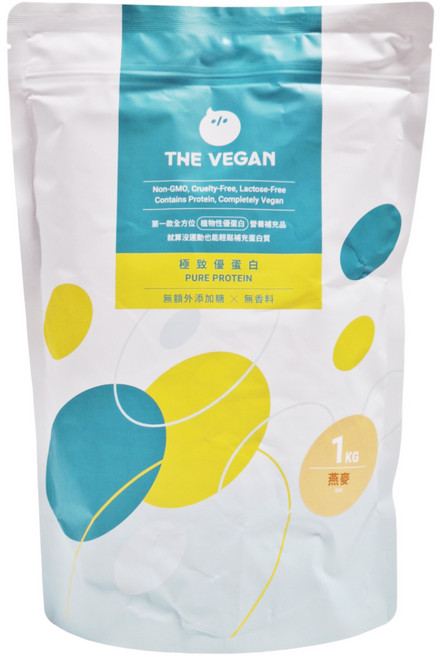THE VEGAN 樂維根 極致植物優蛋白粉 無額外添加糖燕麥, 1kg, 1個