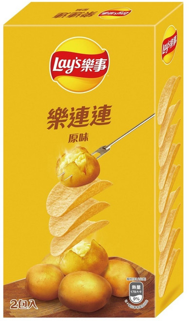 Lay's 樂事 經濟包原味洋芋片, 166g, 1個