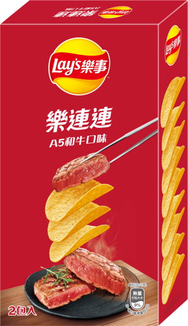 Lay's 樂事 A5和牛口味洋芋片 經濟包, 166g, 1個
