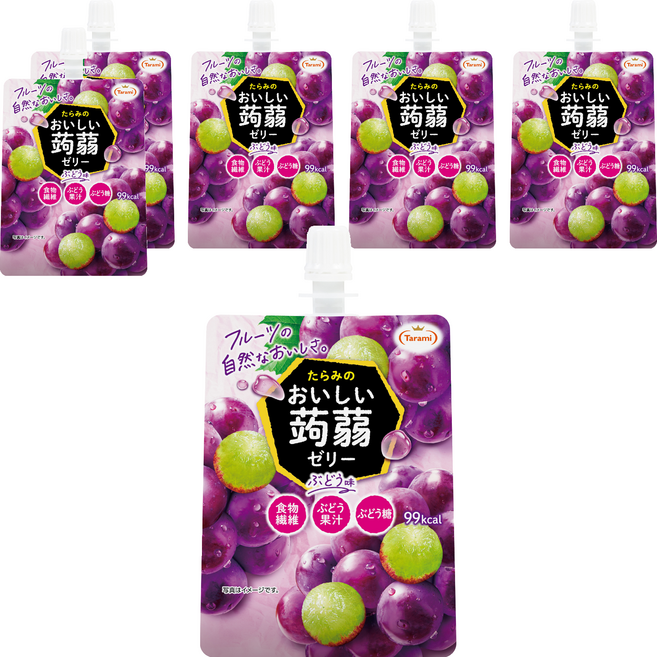 Tarami 達樂美 吸果凍 葡萄, 150g, 6個