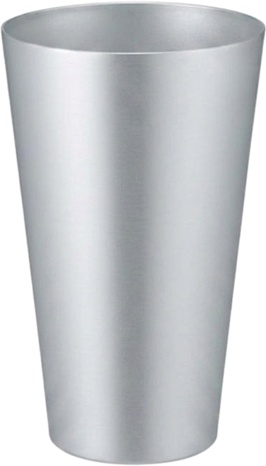 SALUS 佐藤金屬 鋁製冷飲杯 650ml, 銀色, 1個