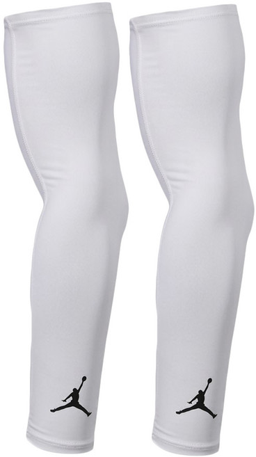 NIKE 耐吉 JORDAN 喬丹 DRI-FIT 臂套 JKS04101SM, 白色, 1套