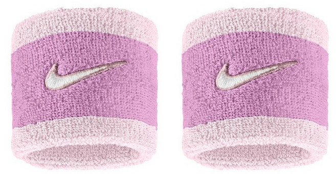 NIKE 耐吉 SWOOSH CLASSIC 腕帶 N1012405515OS, 粉色, 2個