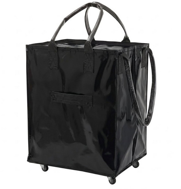 HONDONI 旅行時光 購物登機包/摺疊購物車旅行包 V5-BK 34 x 20 x 50cm, 曜石黑, 1個