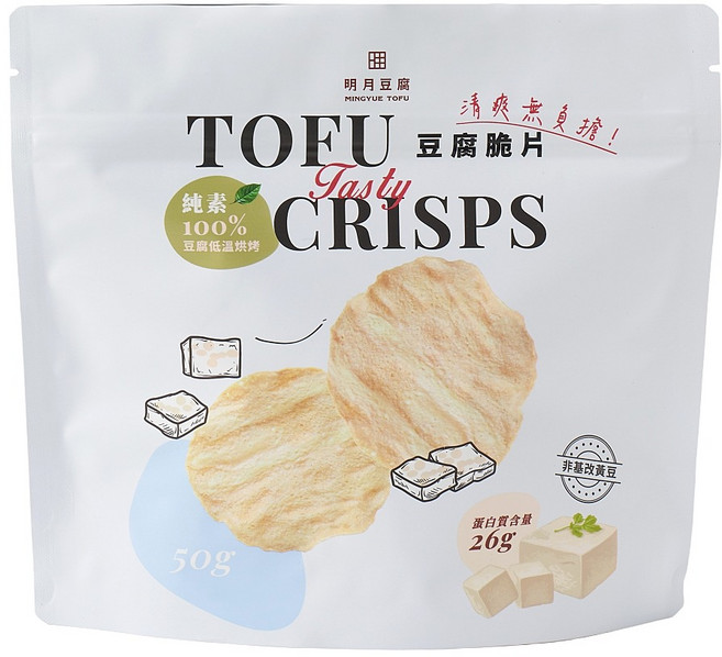 明月豆腐 豆腐脆片, 50g, 1個