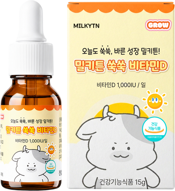밀키튼 쑥쑥 비타민D, 15g, 1개