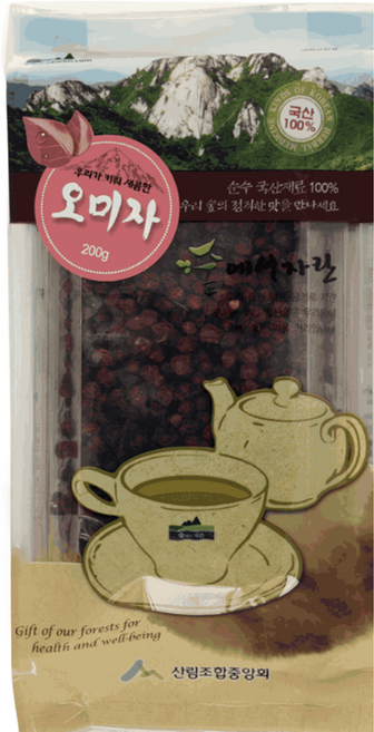 숲에서자란 국내산 산림조합중앙회 건오미자, 200g, 3개, 1개입
