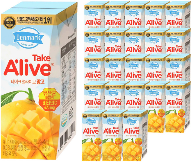 테이크얼라이브 망고 멸균, 200ml, 24개