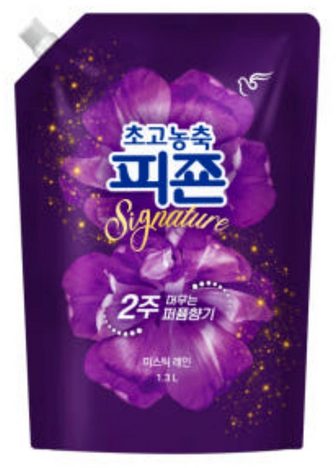 피죤 초고농축 시그니처 섬유유연제 미스틱 레인 리필, 1.3L, 1개입, 1개