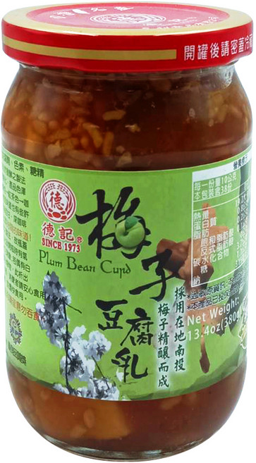 德記 梅子豆腐乳, 380g, 1個