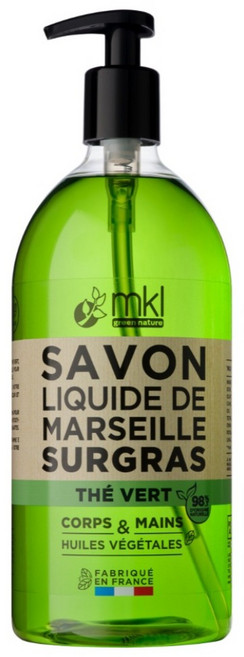 mkl green nature 台灣公司貨 清新液體馬賽皂 綠茶多酚, 1個, 1L