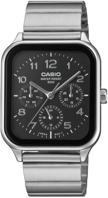 CASIO 卡西歐 多元STANDARD指針系列 運動戶外手錶 MTP-M306D-1AVDF, 銀色 + 黑色, 1個