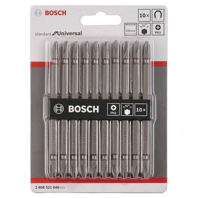 BOSCH 博世 螺絲起子頭組 110mm 10支入, 1套