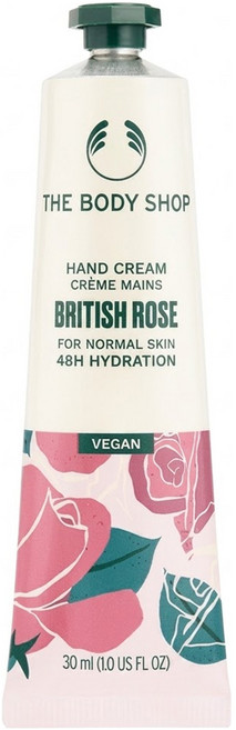 THE BODY SHOP 美體小舖 台灣公司貨 英皇玫瑰嫩膚護手霜, 1個, 30ml
