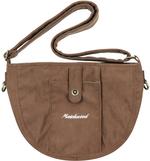 matchwood Ease Corduroy Sling 燈芯絨斜背包 MHWDSB011TA, 駝色