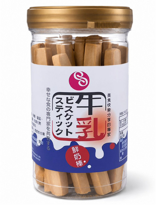 長松食品 鮮奶棒, 200g, 1個