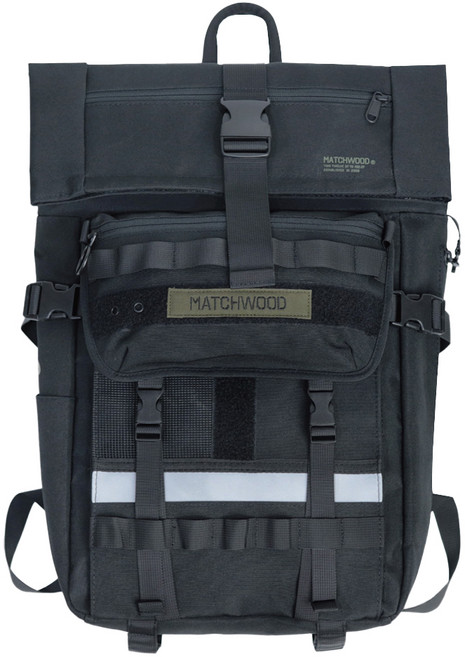 matchwood Rider-ACME 後背包 MHWDBP007BK, 黑色