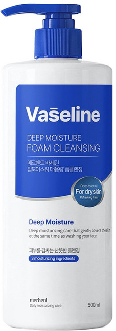 메르헨트 바세린 딥모이스춰 대용량 폼클렌징, 1개, 500ml