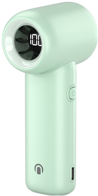 NEEDIT 윈드팬 미니 BLDC 저소음 터보 제트 휴대용 선풍기, Green, HF-C1W103G
