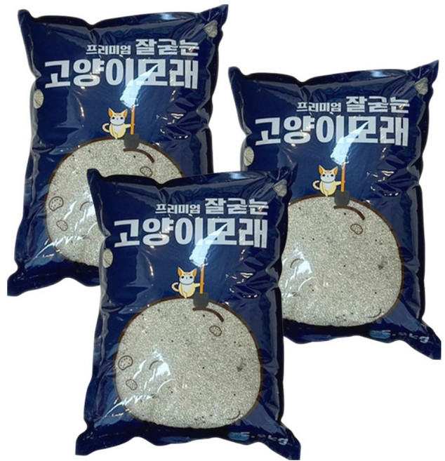 잘굳는고양이모래 프리미엄, 5.8kg, 3개