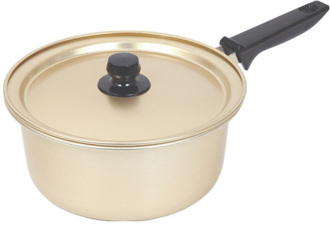 셰프라인 열전도 좋아 빨리 끓는 노란 양은 편수냄비, 1개, 20cm