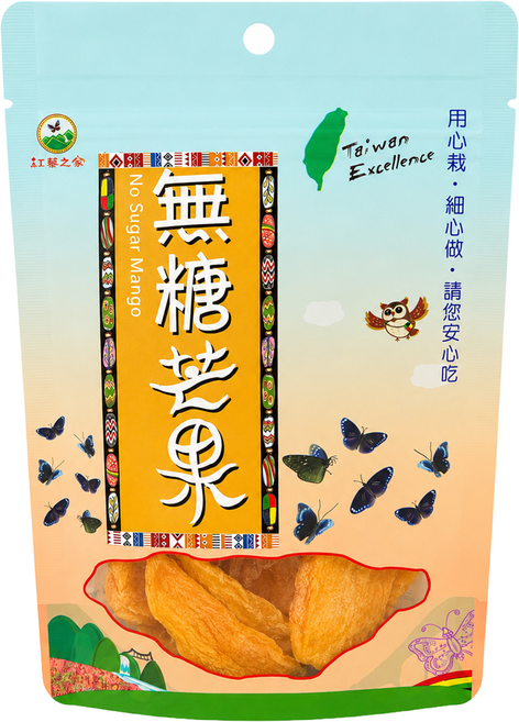紅藜之家 無糖芒果乾, 1個, 50g