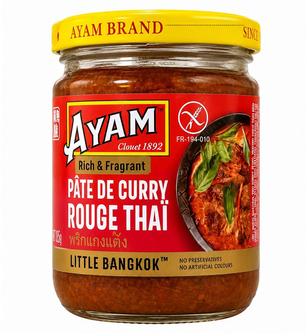 AYAM 雄雞標 紅咖哩, 185g, 1個