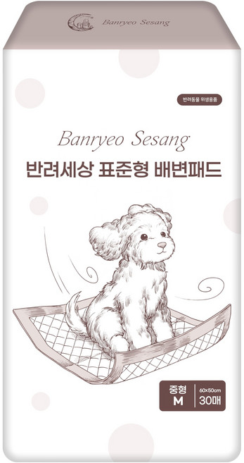 반려세상 강아지 배변패드 표준형, 30개입, 1개