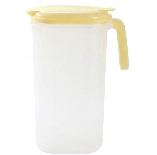 JAR 嚴選 日式夏季帶蓋大容量耐高溫冷水壺, 黃色, 1個, 2.5L