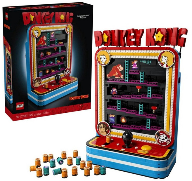LEGO 72051 瑪莉歐系列 咚奇剛 街機遊戲 Donkey KongTM Arcade, 1套