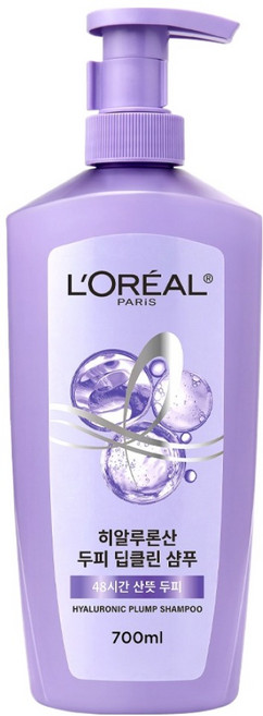로레알파리 히알루론산 두피 딥클린 샴푸 48시간 산뜻 두피, 1개, 700ml