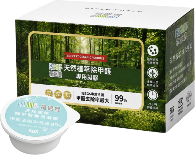 FSFBIO 富盛豊 天然植萃除甲醛專用凝膠20Gx12入/盒, 424g, 1個