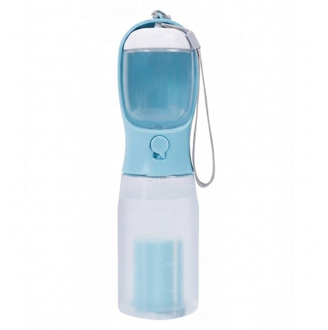 M-PETS 犬用便攜3合1水壺 600ml, 藍色, 1個